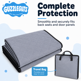 Machine washable waterproof dog car seat cover with included travel bag